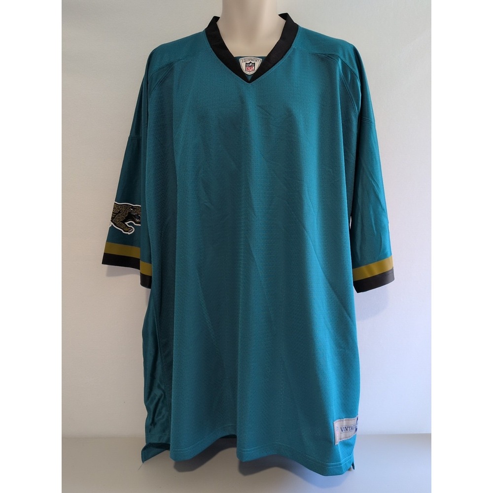PROLINE Jacksonville Jaguars NFL Jersey Teal Blank Mens 4XL Big & Tall Y2K NWOT